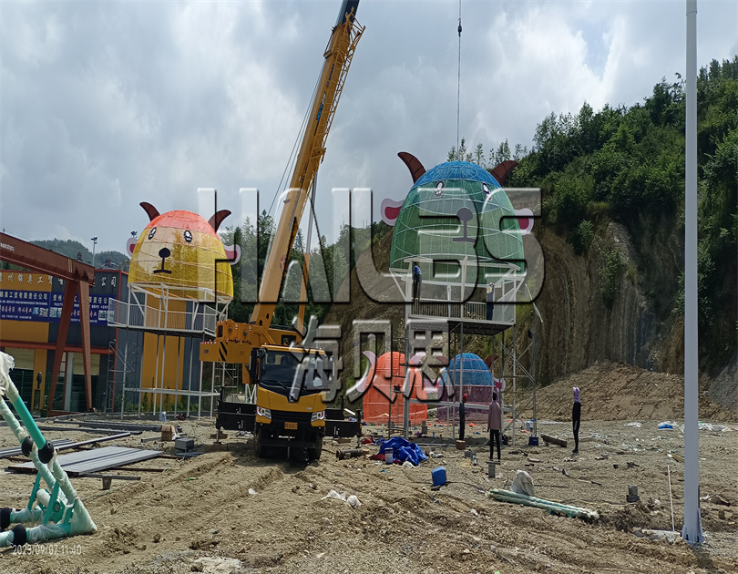 贵州喜羊羊亲子乐园施工现场