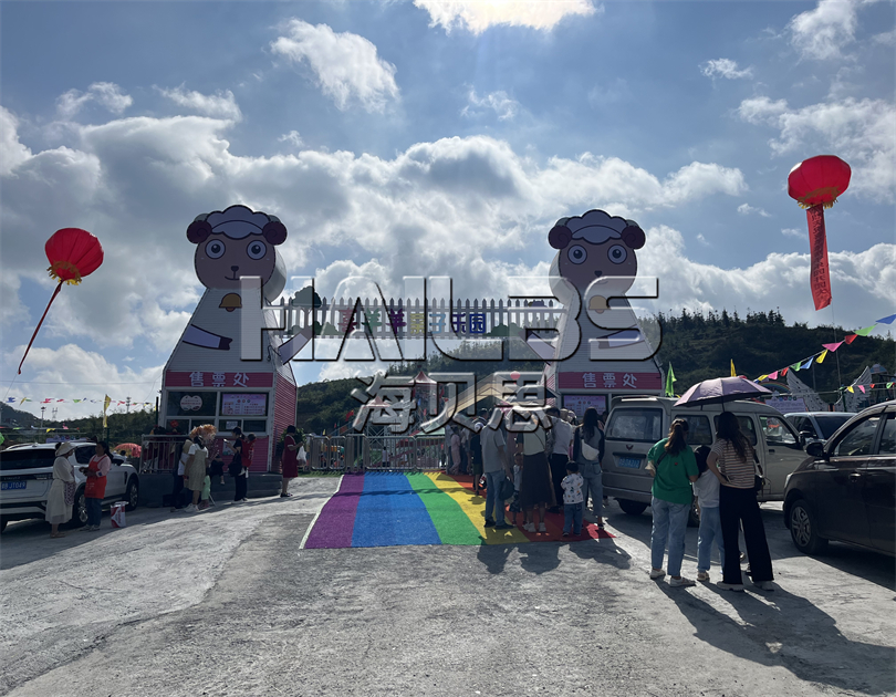 主题网红无动力乐园经营现场