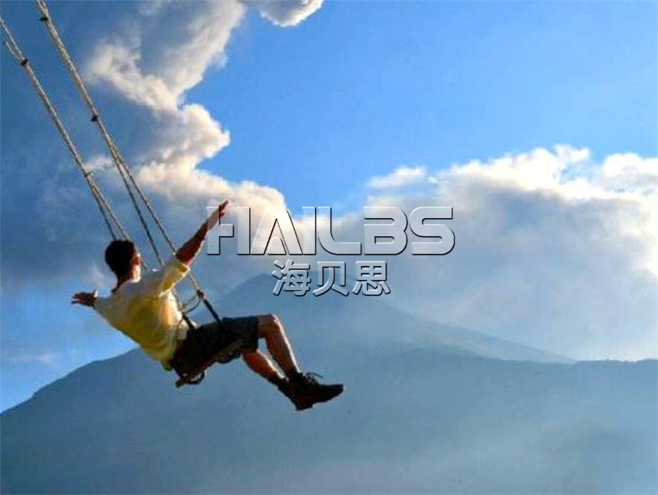 网红高空悬崖秋千